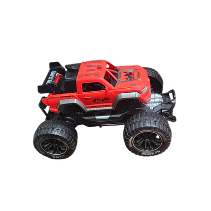 لعبة سيارة وحشية (Monster Truck) حمراء بريموت كنترول - للأطفال
